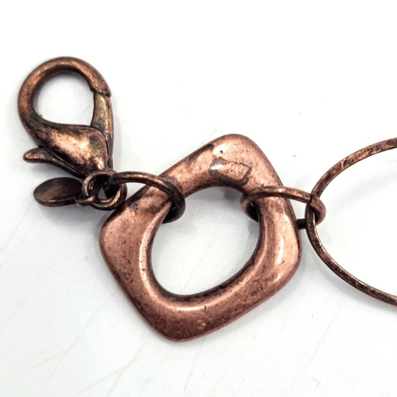 Premier Designs Elemental Long Copper Chain Necklace Costume Jewelry - Picture 4 of 5